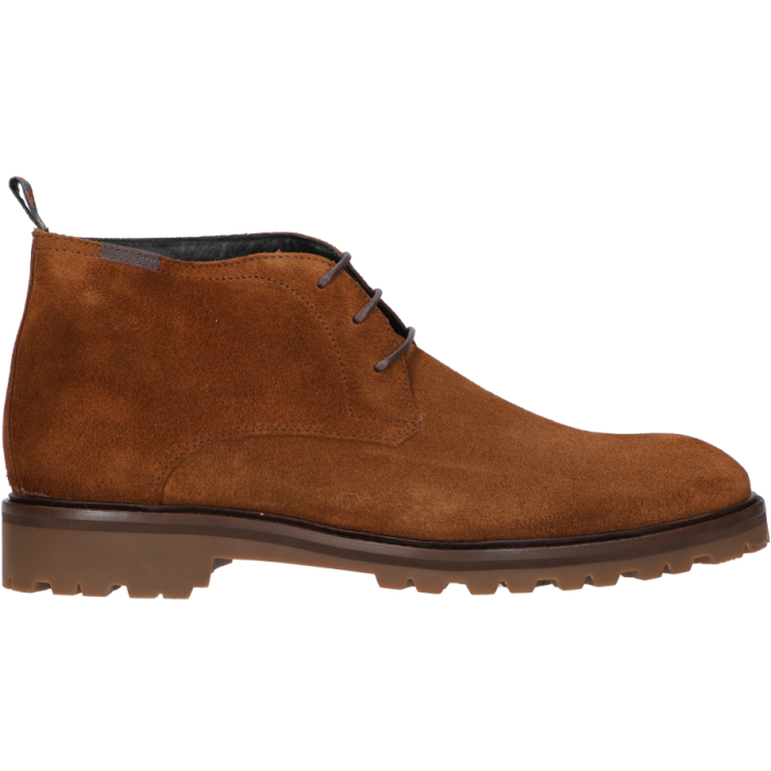 Bruin suède ‘Sturdi 01.15’ Floris van Bommel SFM-50082-20-01 half hoge heren bootie.