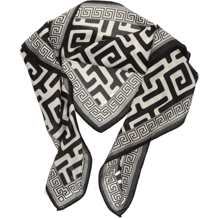 Zwart/ witte P-Modekontor 1014585 9 dames sjaal.