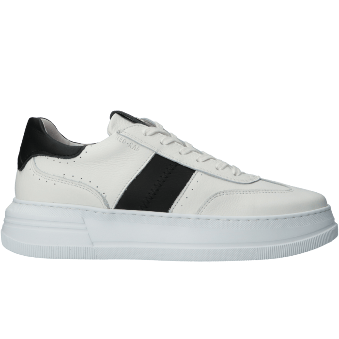 Wit leren Red-Rag 74606 122 White Nappa dames sneaker.