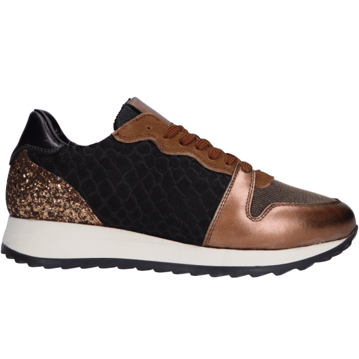 Brons combi Vabotti I1982 Brons dames sneaker.